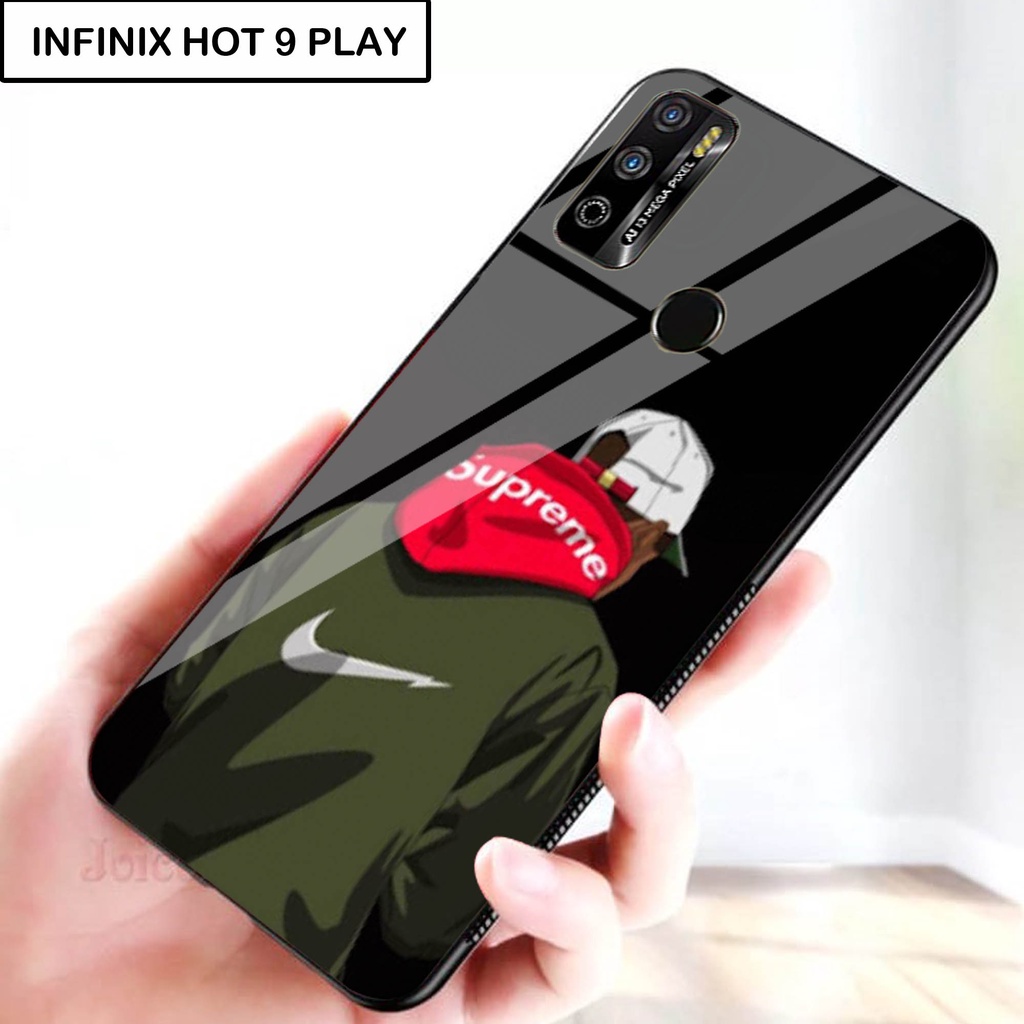 Softcase Kaca For INFINIX HOT 9 PLAY - Case Handphone INFINIX HOT 9 PLAY [T12].