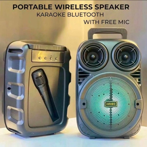 Speaker Bluetooth KMS / SPEAKER BLUETOOTH PROTABLE 6'5 INCH KIMISO KMS-3381 BONUS MIC