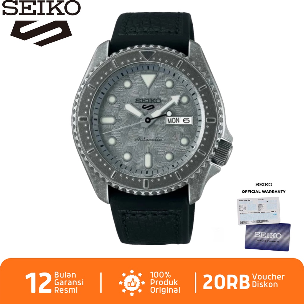 Seiko 5 Sports SRPE79 Jam Tangan Pria Seiko 5 Automatic SRPE79K1 Polyurethane Strap
