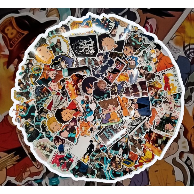 

STIKER ANIME FIRE FORCE WATERPROOF