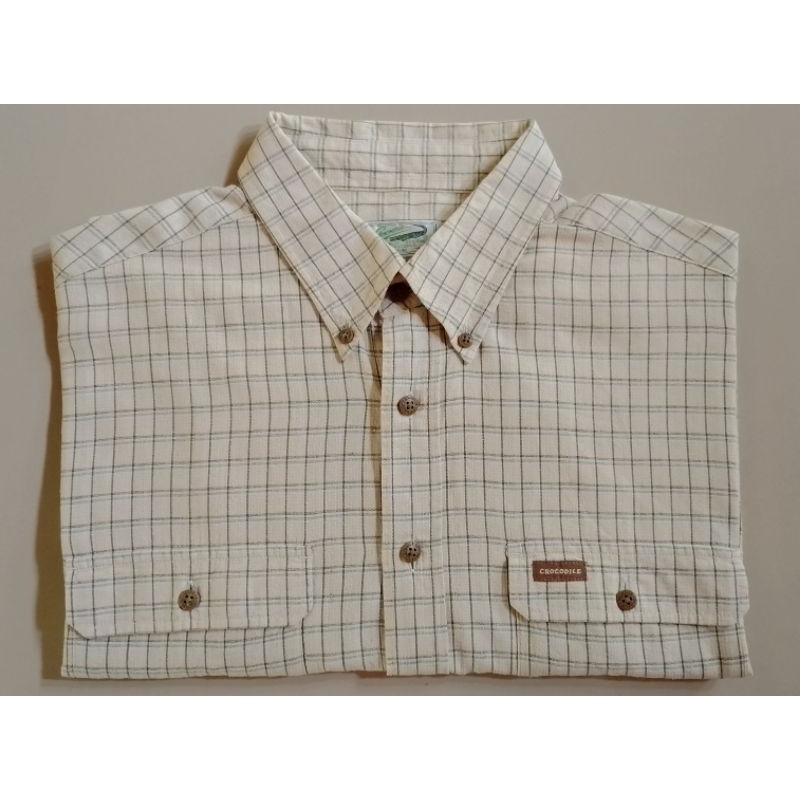 kemeja crocodile kotak2 second xl