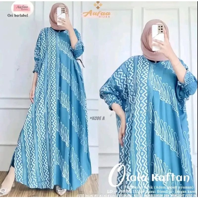 TERBARU •DASTER KAFTAN MARISKA•  MOTIF SHOF  | RAYON SUPER GRADE A | RESLETING DEPAN BISA COD BUNDA