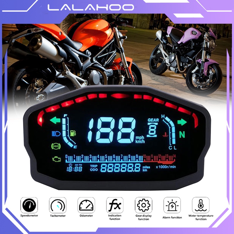 Jual ⚡⚡Speedometer Digital Universal ORIGINAL rx3n LED Odometer Lampu