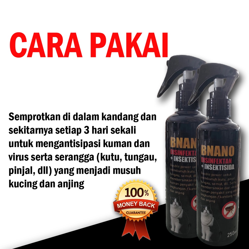 Desinfektan KANDANG KUCING mengatasi VIRUS KUTU PINJAL TUNGAU SEMUT dan berbagai kuman DENGAN DOUBLE POWER MEMBUNUH VIRUS DAN HAMA SEKALIGUS