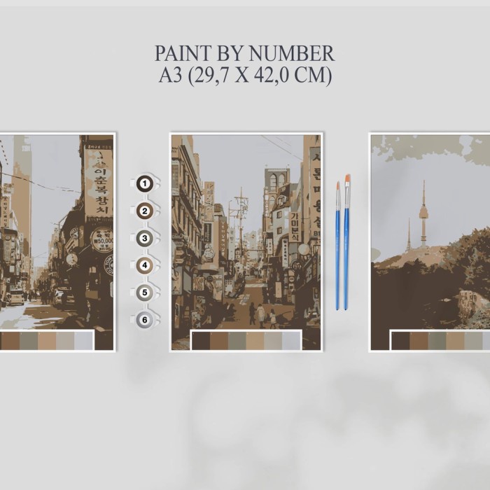 

Hemat Paint By Number Kit A3, Seoul Series Hot Sale
