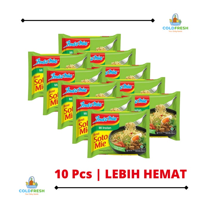 

TERBARU INDOMIE RASA KUAH SOTO MIE 70 GRAM X 10 PCS