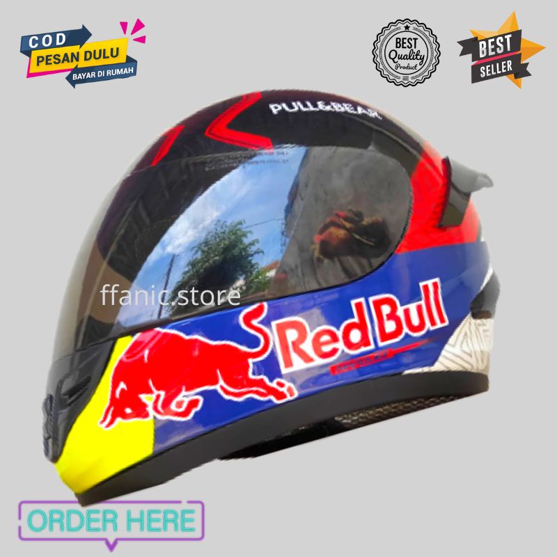 Helm Full face sepeda motor spoiler  helm motor