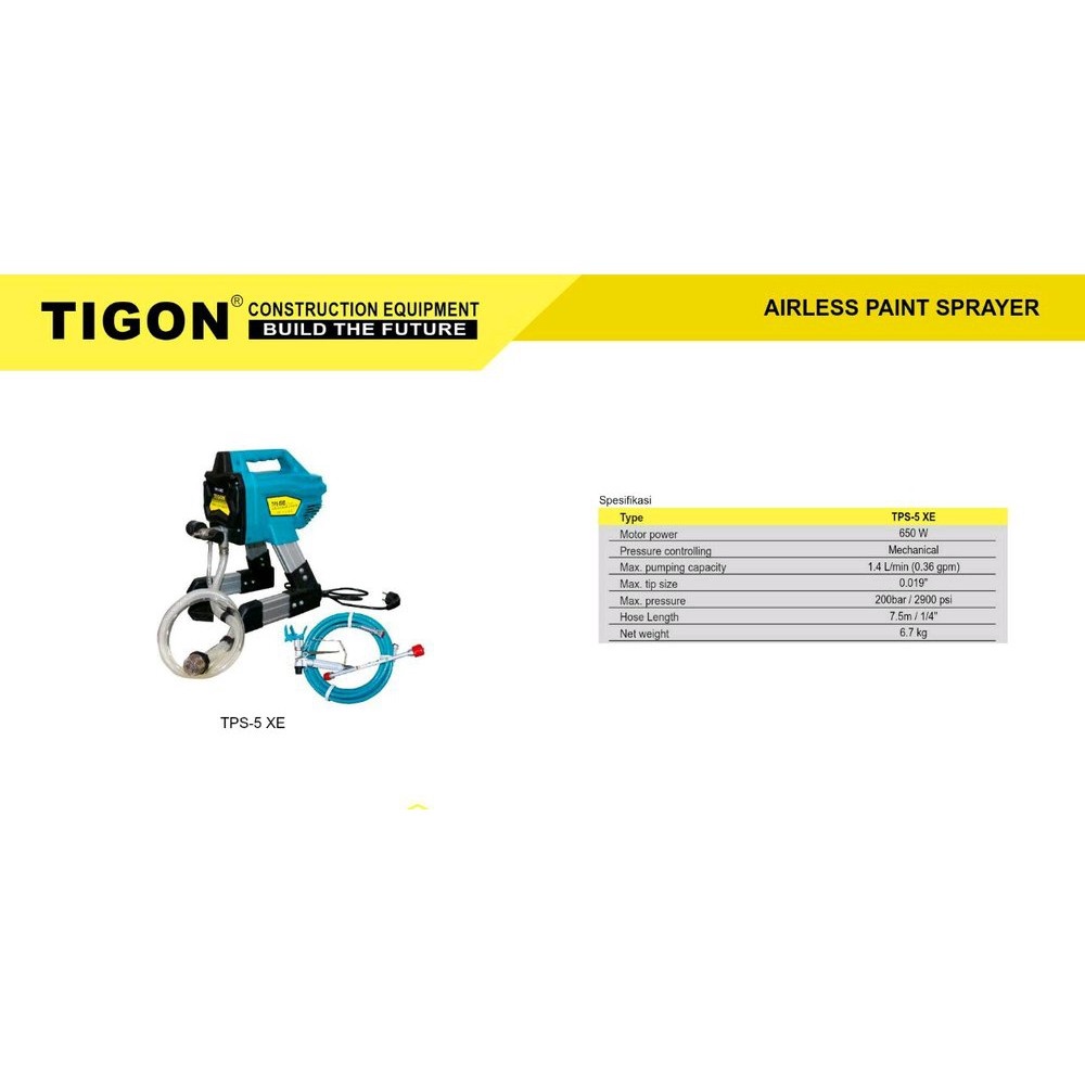 Mesin Cat Tembok Airless Paint Sprayer Berkualitas TPS 6XEM