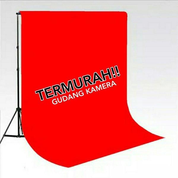 New Background Latar Foto Studio Outdoor Merah
