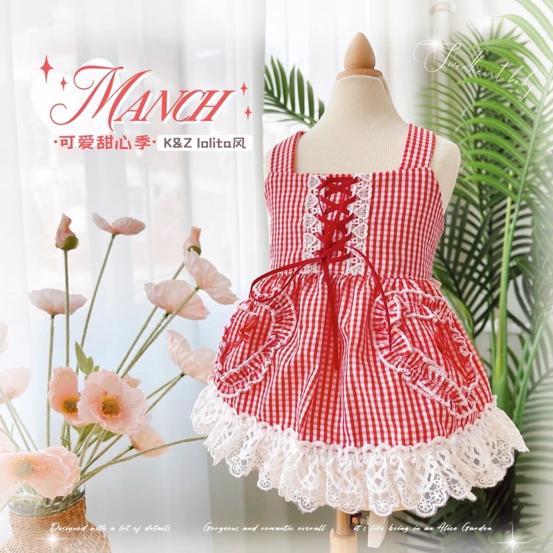KZ lolita red dress - baju anjing