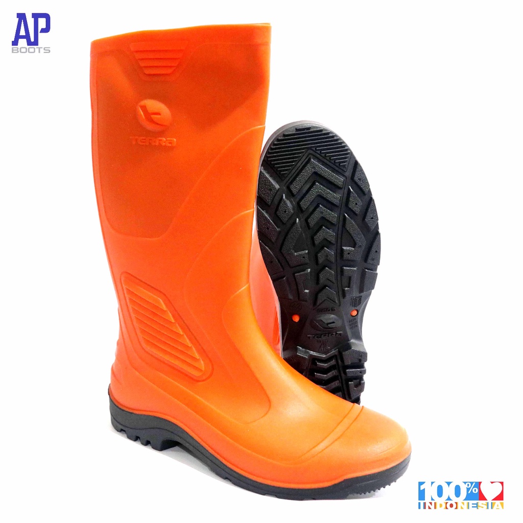 AP TERRA ECO 3 ORANGE 39-43 - SEPATU BOOT SAFETY KARET - AP BOOTS