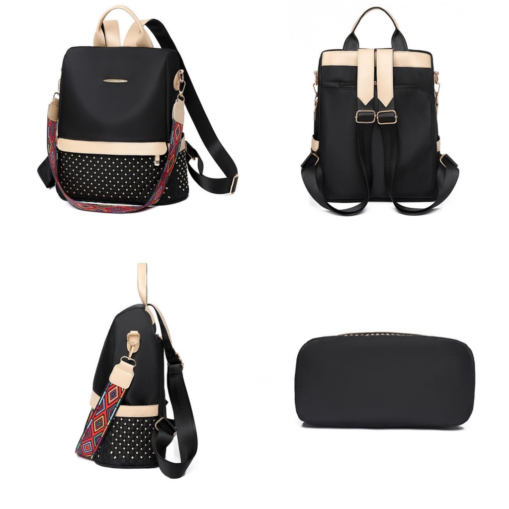 TAS RANSEL WANITA KOREA IMPORT BACKPACK ANTI AIR SUSIE SEKOLAH TA668B5 GENDONG PUNGGUNG FASHION KEKINIAN KULIAH KERJA CEWEK REMAJA BAG BATAM PREMIUM