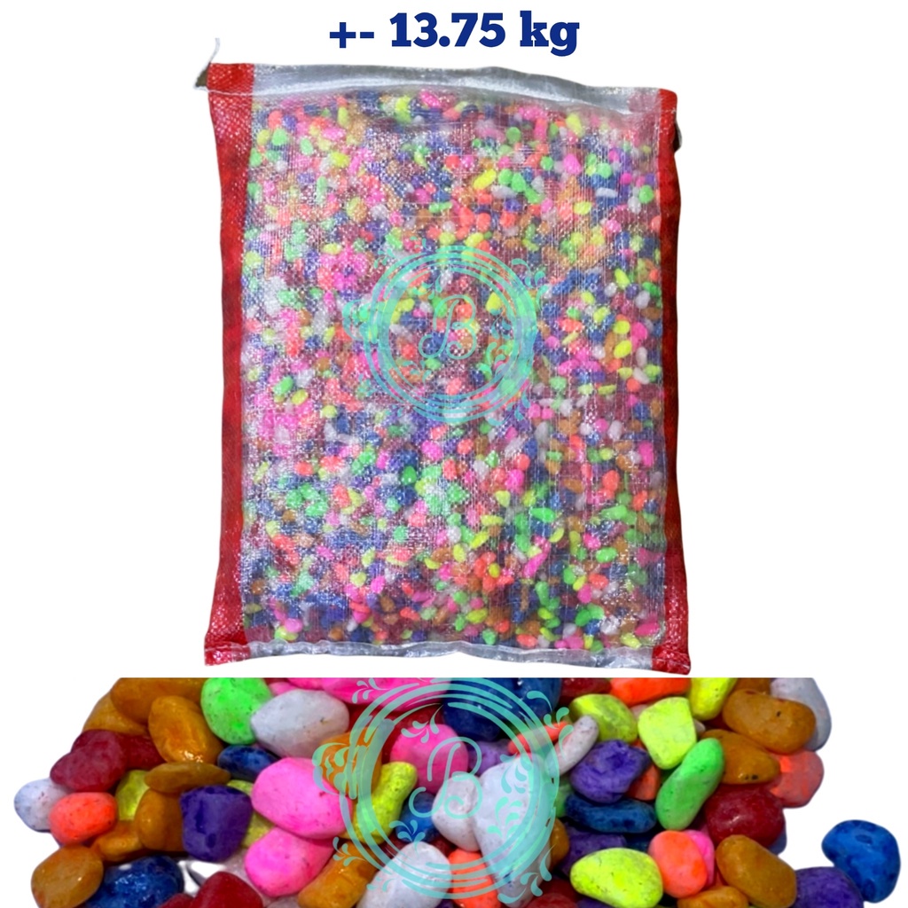 Batu Taiwan Karungan Batu Hias Warna Warni Aquarium 1 Karung