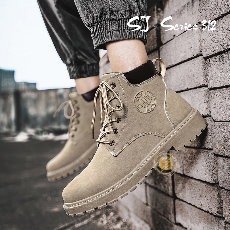 [OOS] Sepatu Boots Fashion Sneakers Pria Nyaman dan Trendy Kualitas Import Premium -312