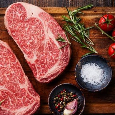 

Sirloin steak wagyu beef Blue Label 1kg isi 5 pc/pax