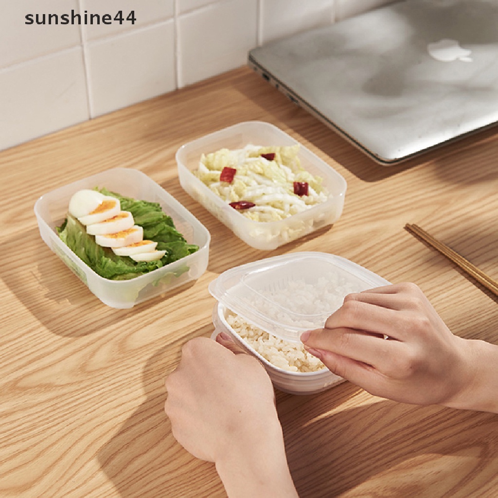 Sunshine Kotak Makan Siang Dengan Keranjang Pengering Untuk Beras / Buah / Sayur