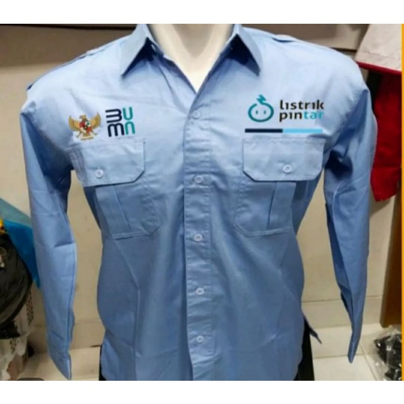 kemeja bumn listrik pintar, kemeja PLN listrik pintar, seragam bumn listrik pintar