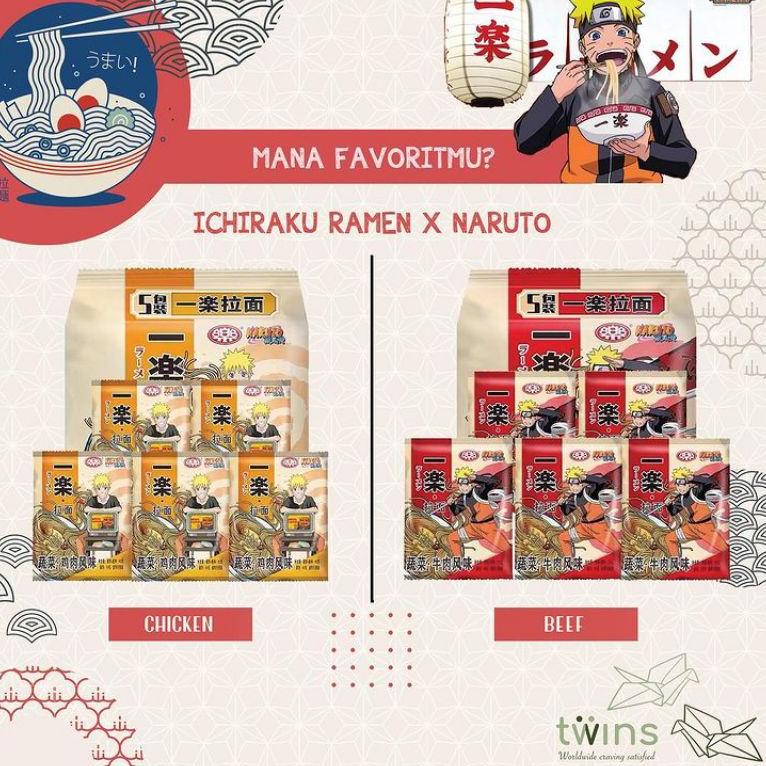 

Ready ICHIRAKU RAMEN NARUTO BEEF & CHICKEN 6NK