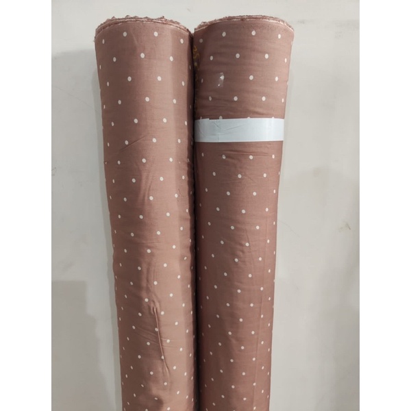 kain katun rayon viscose premium motif polkadot