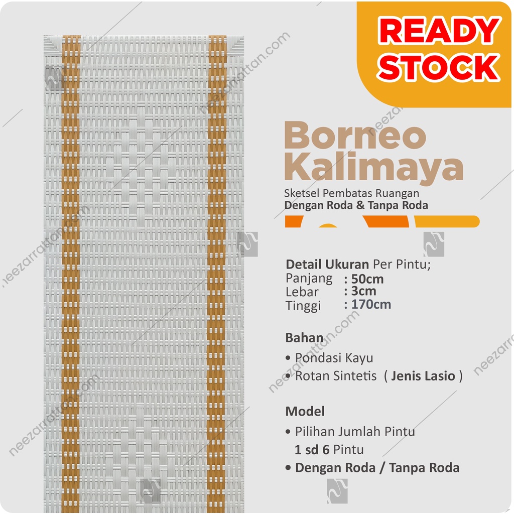 READY STOCK Sketsel Model Borneo Kalimaya Pembatas Partisi Penyekat Ruangan Sketsel minimalis unik r