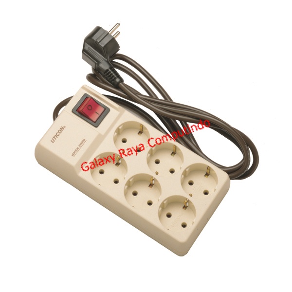 StopKontak Stop Kontak Colokan Listrik Uticon Cabang 6 Lubang ST-1668