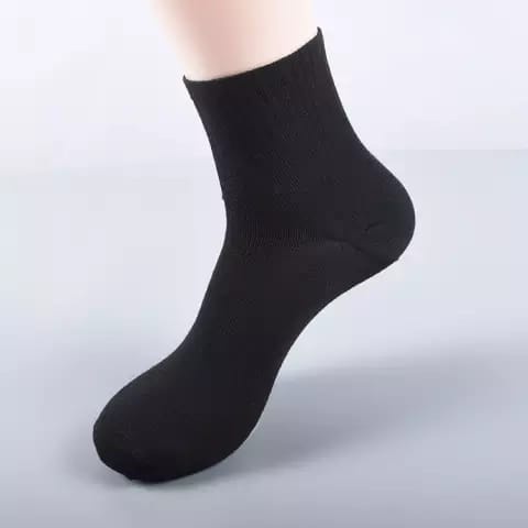 3 pasang kaos kaki olahraga pendek polos bahan katun PE sport socks