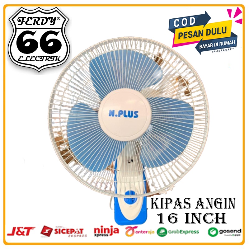 WALL FAN / KIPAS ANGIN DINDING 16' MERK NASIONAL PLUS
