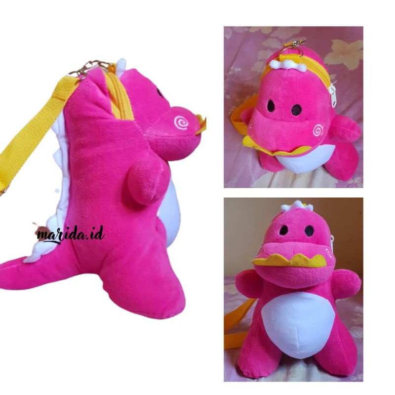 TAS DINO - TAS SELEMPANG BONEKA DINO - TAS BAHU - TAS BONEKA DINOSAURUS