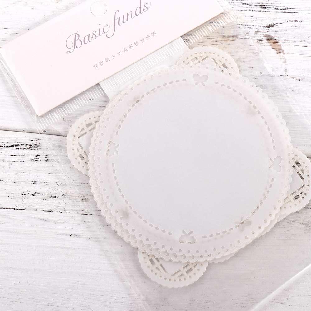 LANFY Hollow Transparan Sulfate Butter Paper Tulisan Planner Diary Memo Pads Junk Journal Girl In Skirt Series Bantalan Tulisan Craft Papers Decorative DIY Scrapbooking