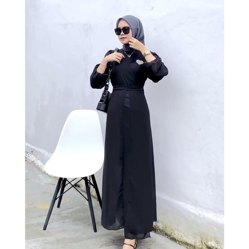 Gamis Terbaru 2023 Zion Dress Maxi Gamis Lebaran Wanita