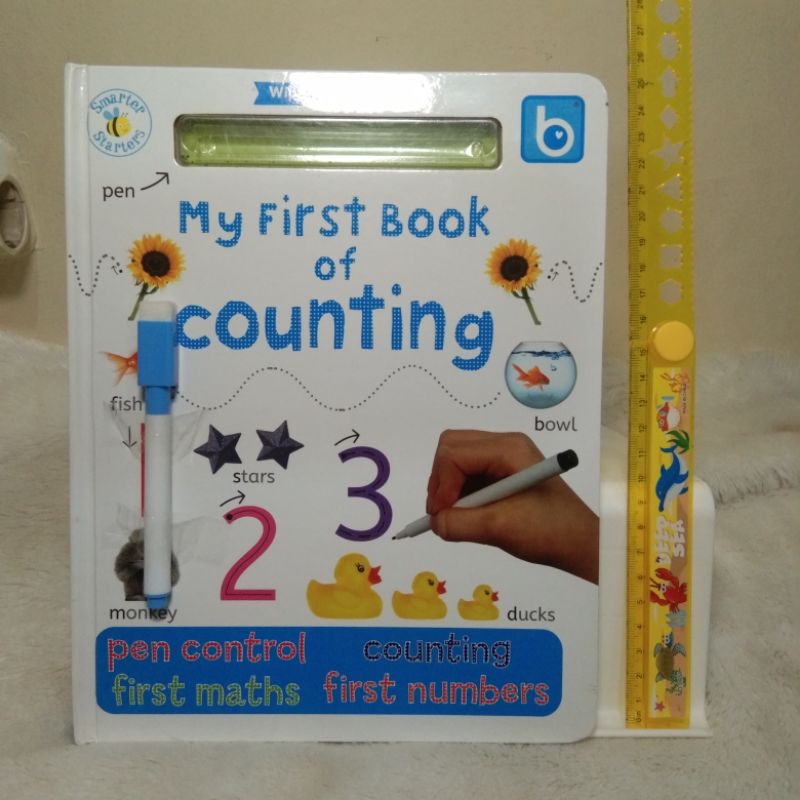 Buku anak boardbook Wipe Clean Pages MY FIRST BOOK OF COUNTING
