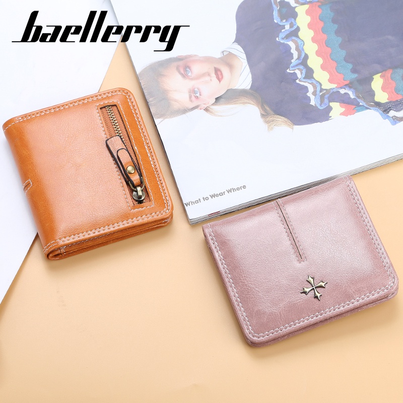 BAELLERRY N1635 Dompet Wanita Lipat Bahan Kulit PU Leather Premium WATCHKITE WKOS