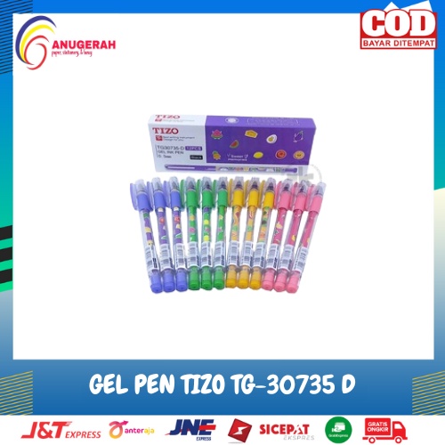 

BOLPOIN GEL PEN TIZO TG-30735 D HITAM