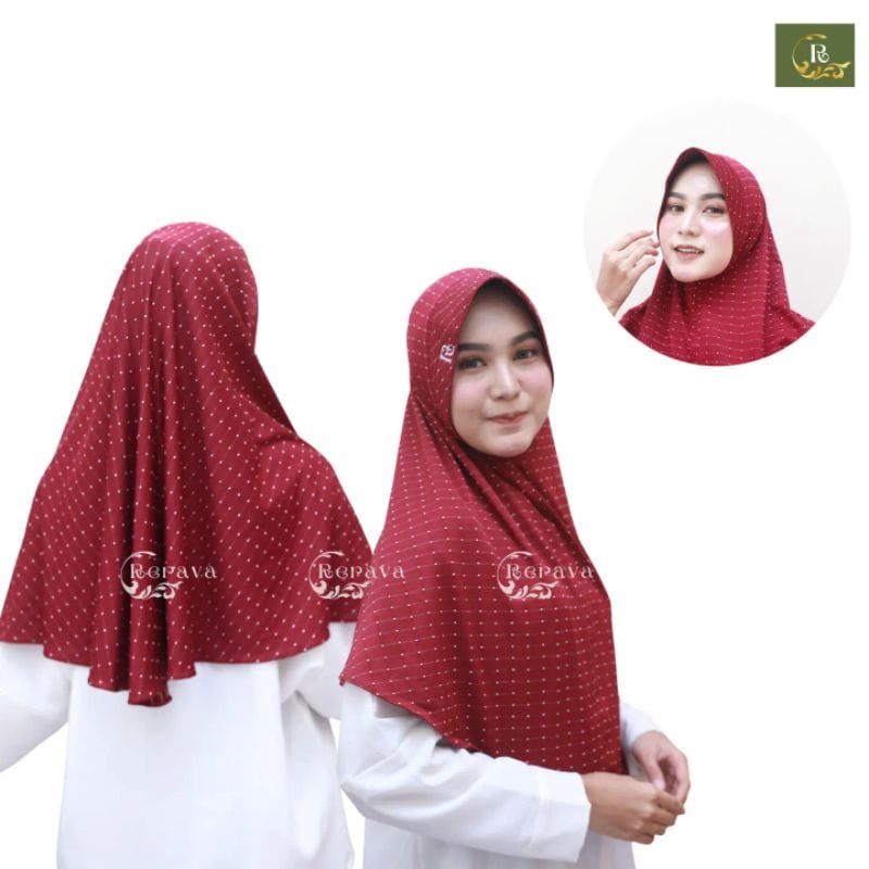 Hijab Instant Jersey Airin Alen Motif Premium Ori Rerava