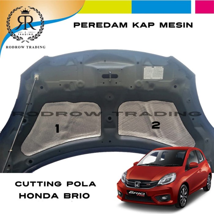 Peredam Mesin Mobil Honda Brio / Cutting Pola Peredam Panas Mobil Brio