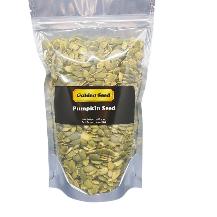 

BAYAR DITEMPAT✔️RAW PUMPKIN SEED 400 GRAM PREMIUM - BIJI LABU MENTAH 400 GR|RA8