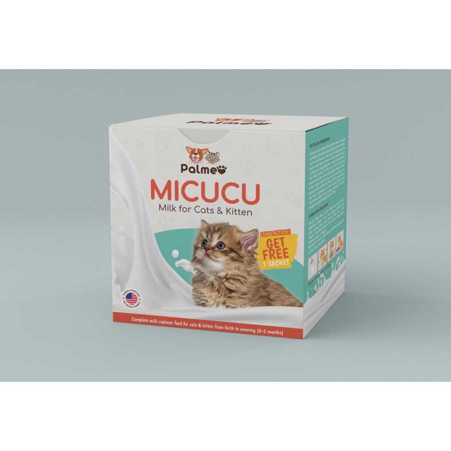 Micucu Susu Kucing 20 gr Sachet Susu Palmeo Milk For Cat