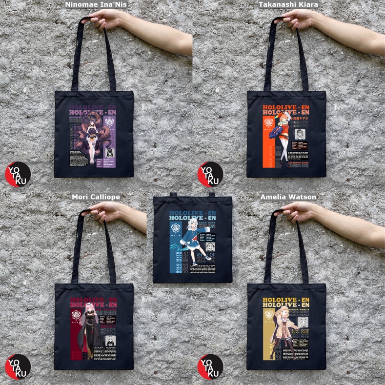 Tas Tote Bag Hololive EN Myth Seri 1 YOTAKUSHOP