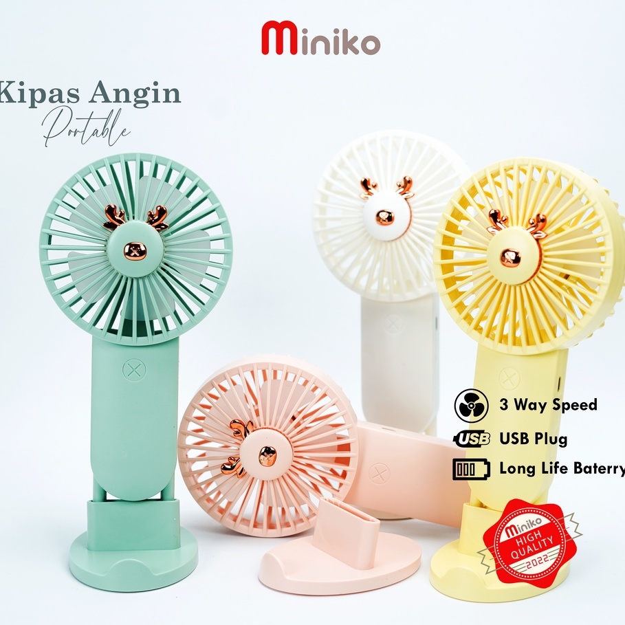 KIPAS ANGIN PORTABLE KARAKTER LUCU SQ2200