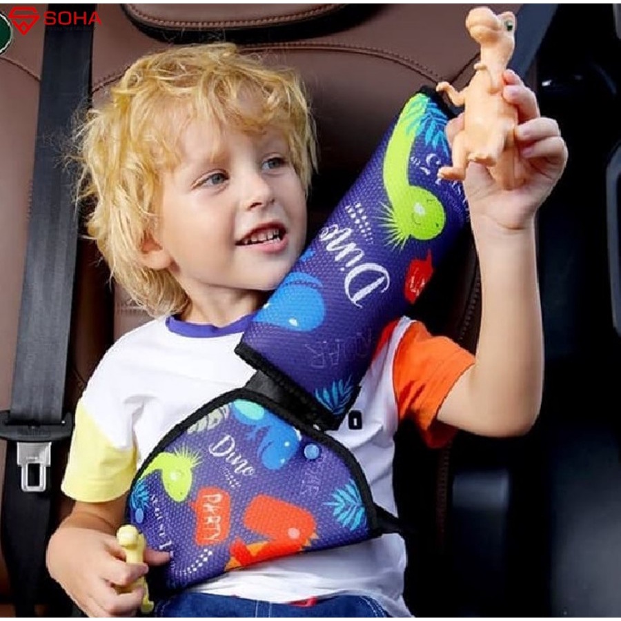 AM-35 Car Seat Belt Kids Safety Sabuk Mobil Pengaman Segitiga Tiduran