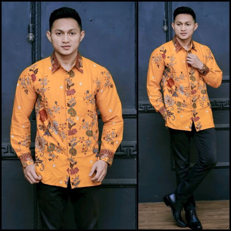 KEMEJA BATIK TERBARU ATASAN PRIA BATIK MODERN ELEGAN KEKINIAN