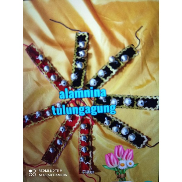 gelang kaki gongseng klintingan klontong kuningan