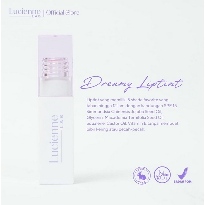 B91-B95 LUCIENNE LAB dreamy lip tint liptint kosmetik bibir kecantikan bpom murah termurah original asli pelembab treatment best seller