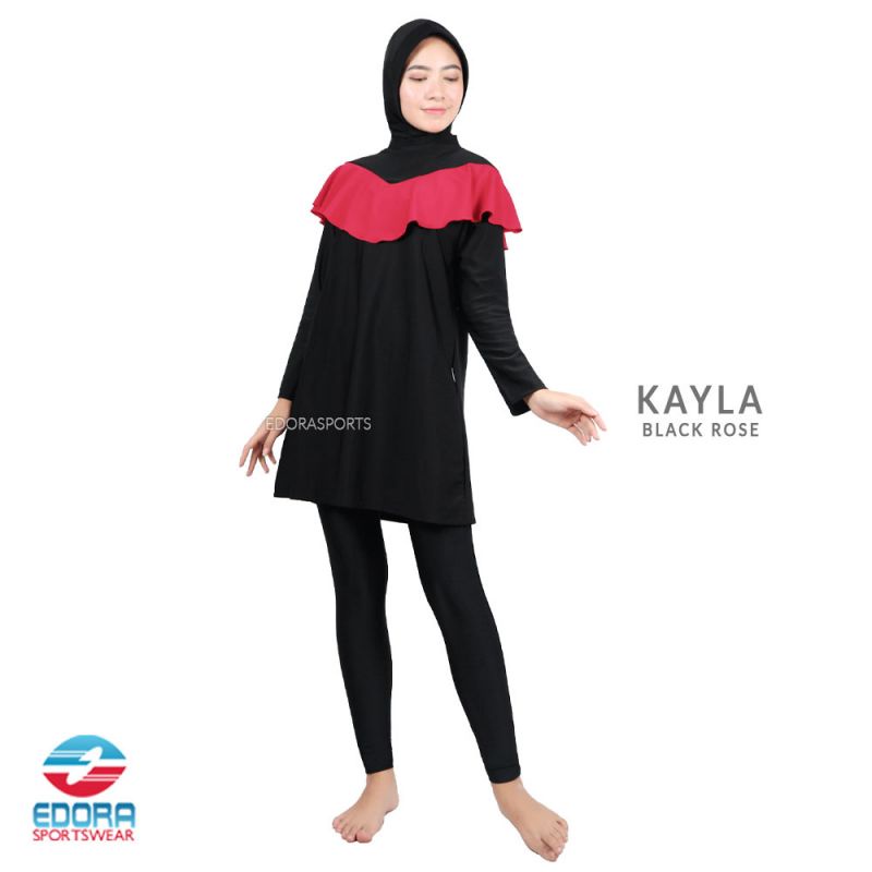 Baju Renang Muslim Wanita Dewasa KAYLA Loose Fit Muslimah EDORA