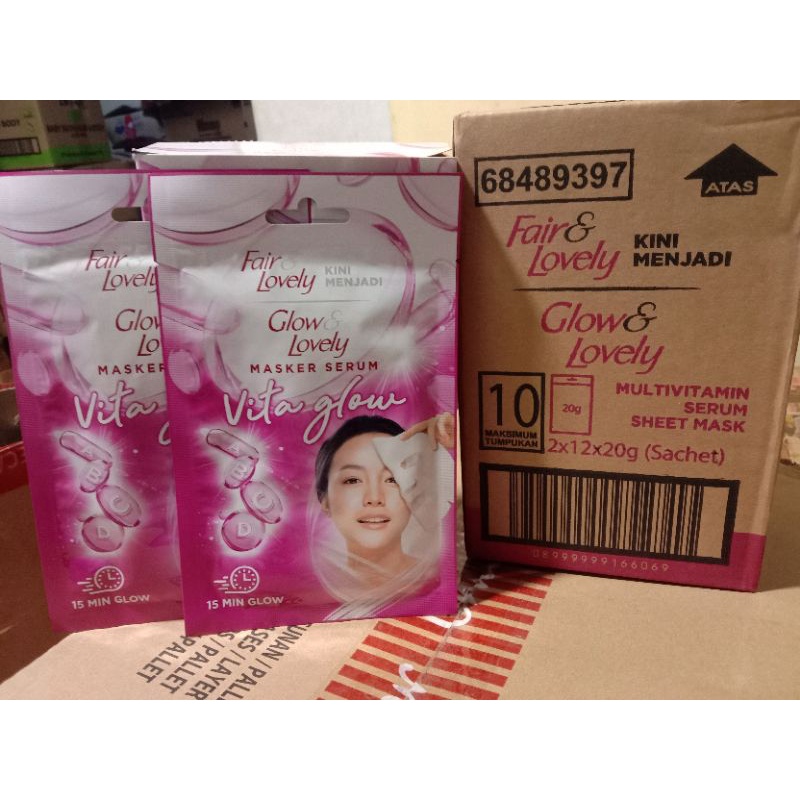 Fair &amp; Lovely Masker Serum Vita Glow 20g - 3pcs