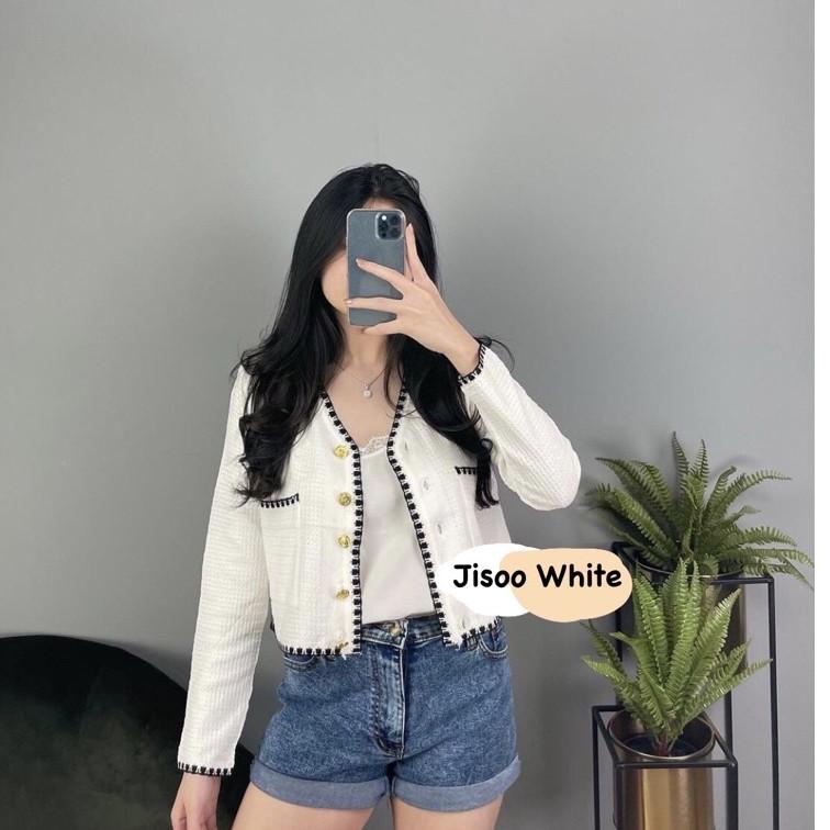Booming Jisoo Cardigan / Cardigan Rajut Korea Vintage