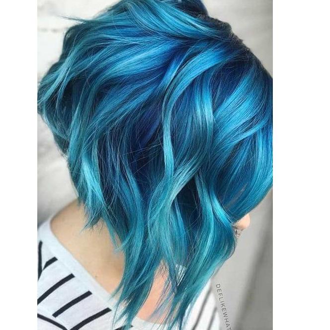 Harga lebay--COLORE FRESCO TOSCA color cream cat rambut biru hijau