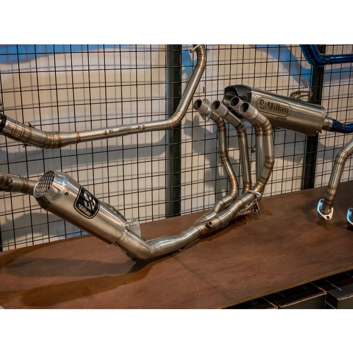 Knalpot villan pro1 zx25r 3/4 full system heder silver BARANG 100% ORIGINAL