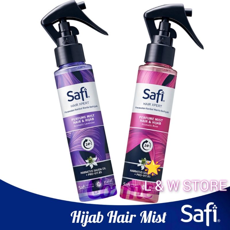 Safi Hair Xpert Perawatan Rambut Wanita Berhijab/Perfume Mist Hair &amp; Hijab/HALAL