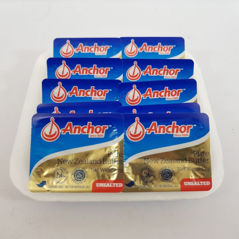 

ANCHOR UNSALTED BUTTER HALAL MUI MPASI 7gr